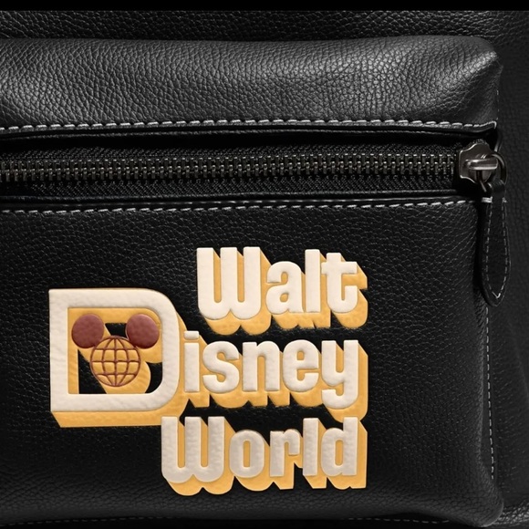 Disney X Coach Charter Backpack With Walt Disney World Motif Black C8488 - NEW - Picture 6 of 6